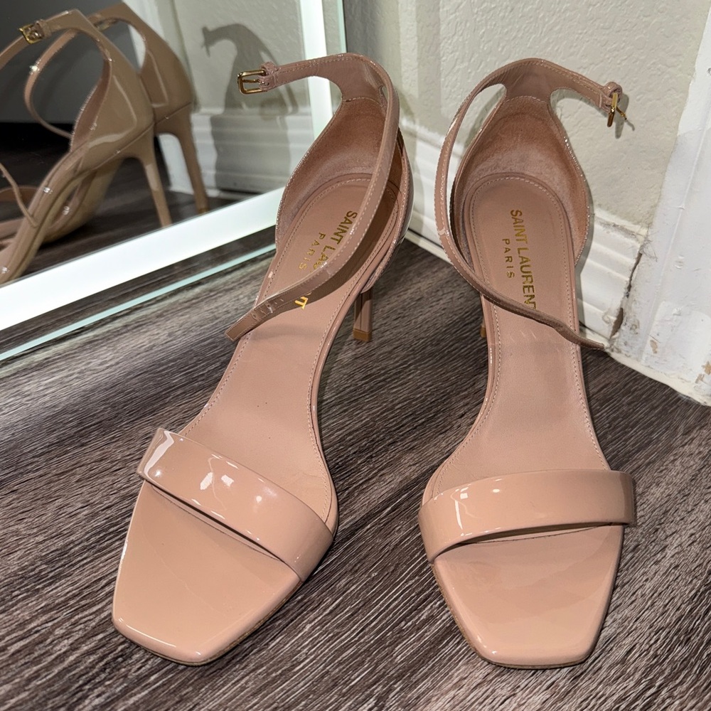 Amber Saint Laurent Patent Heels 36.5 105MM